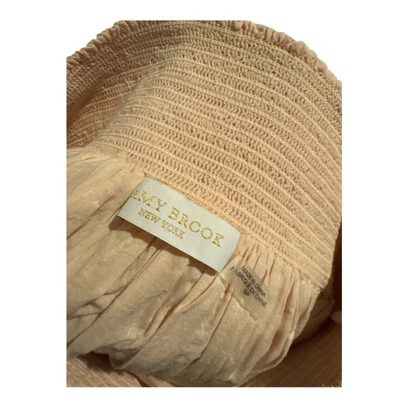 RAMY BROOK Sibyl Skirt Blush Sz S Smocked Ruffle Tiered Mini Skirt Preppy - Picture 9 of 11